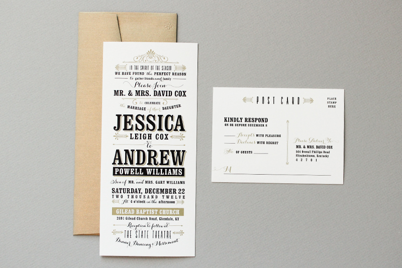 Black-and-Gold-Typographic-Wedding-Invitations-Megan-Wright-Design-Co